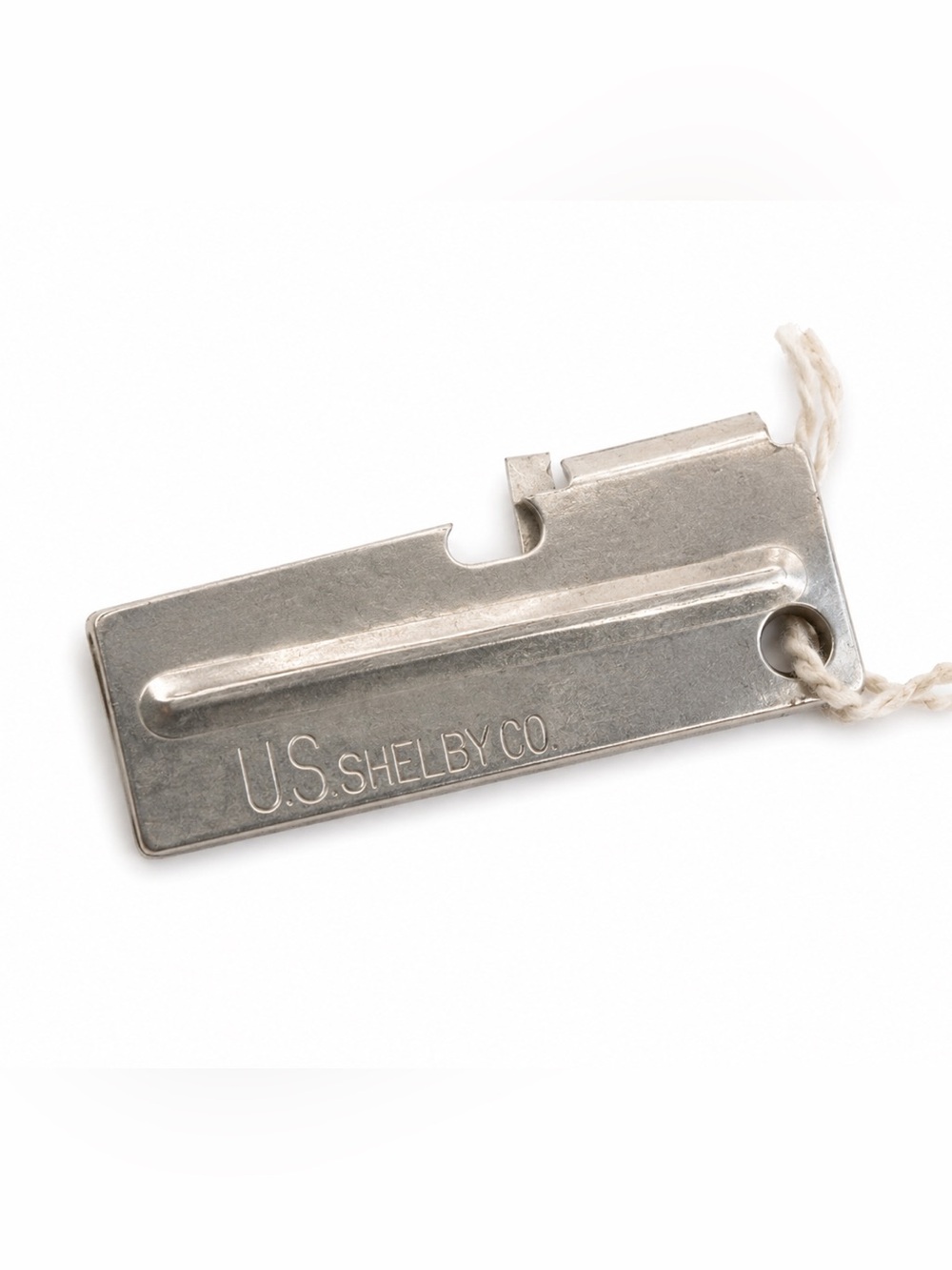 NEW P38 U.S. Shelby Co. Silver Bottle Opener